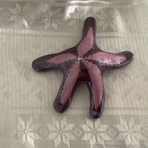Blue Sky Clayworks Star Fish Wall Hanging Artist Heather Goldminc Vintage 2000